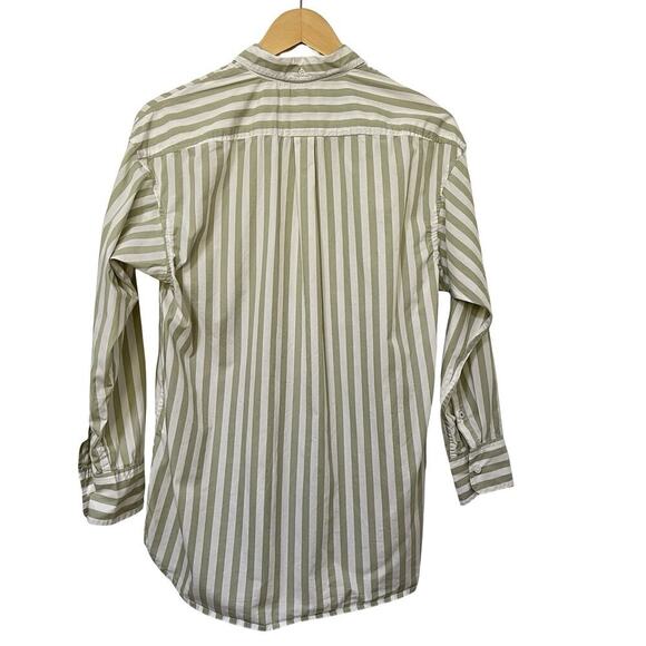 J Crew Women’s Striped Cotton Poplin Button Shirt Size 2 Academia Preppy Office - Picture 2 of 8